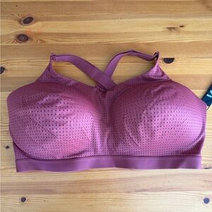 Victorias Secret Sport VSX Lightweight Mesh Sports Bra Women Sz 38DDD brick red